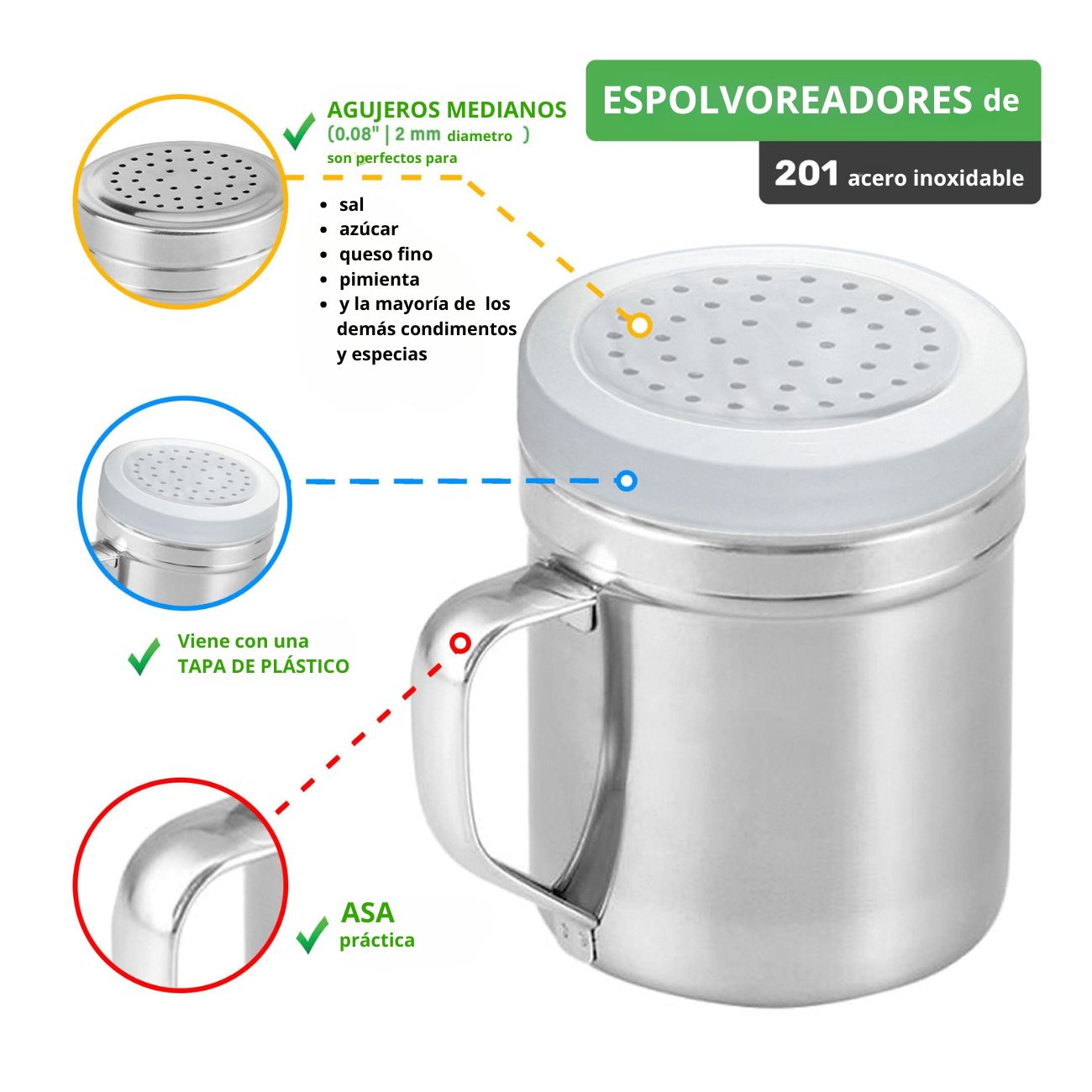 Salero y Pimentero de 296 ml