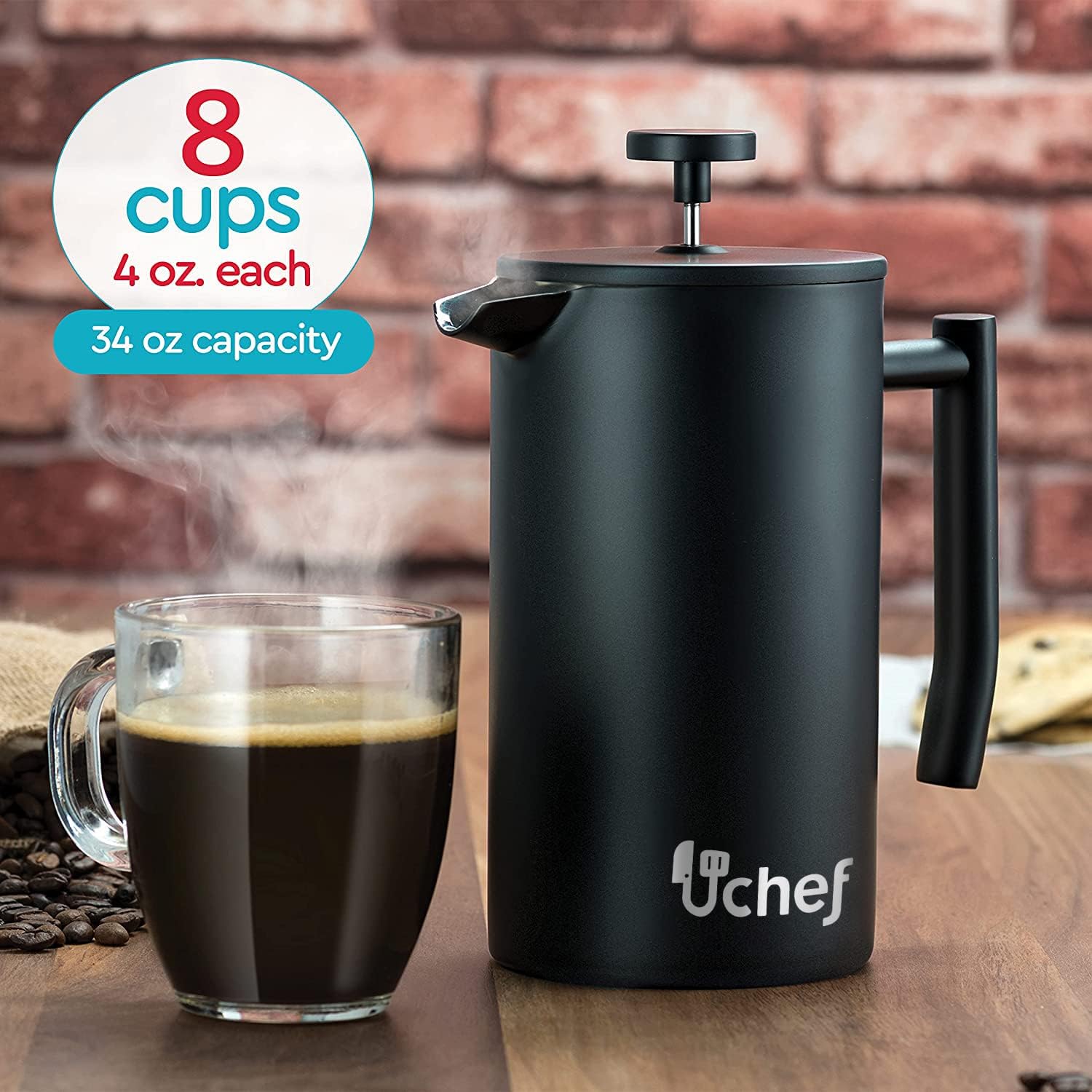 Prensa Francesa para Café para 8 Tazas