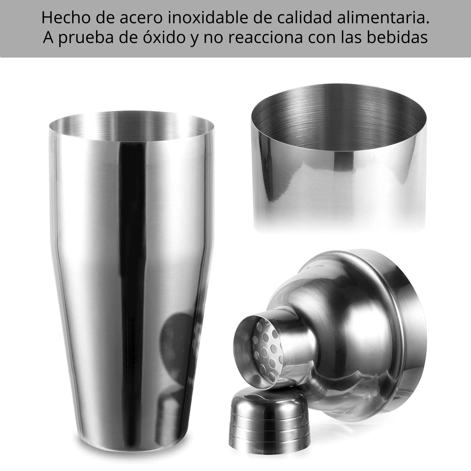 Kit de Coctelería Shaker de 24 onzas