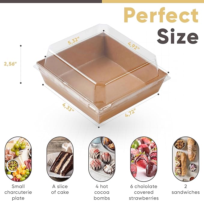 50 Mini Cajas para Postres