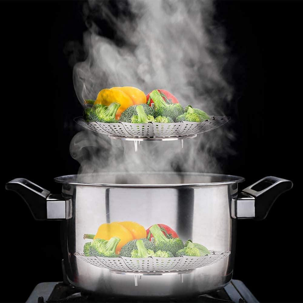 Vaporera para alimentos de acero inoxidable