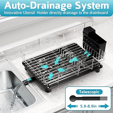 Escurridor de Platos de Acero Inoxidable