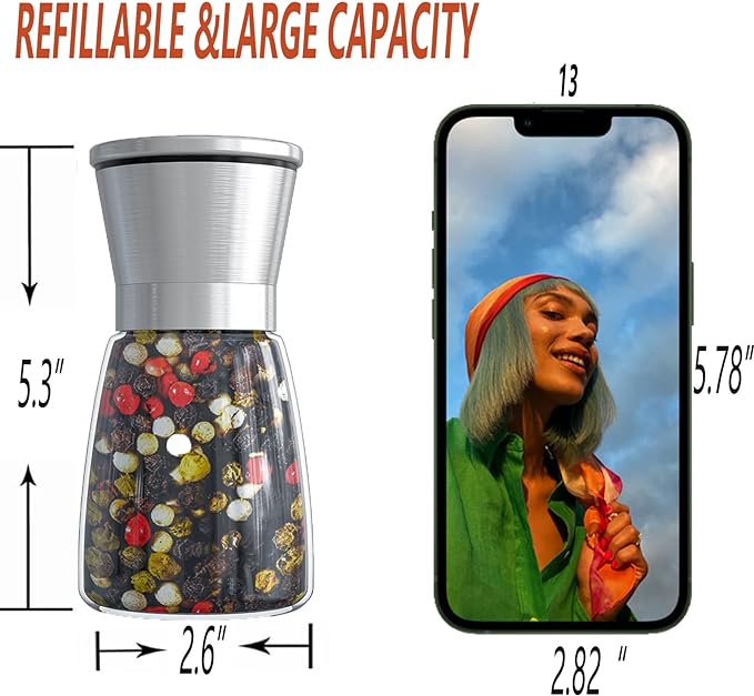 Molinillo Manual de Sal y Pimienta