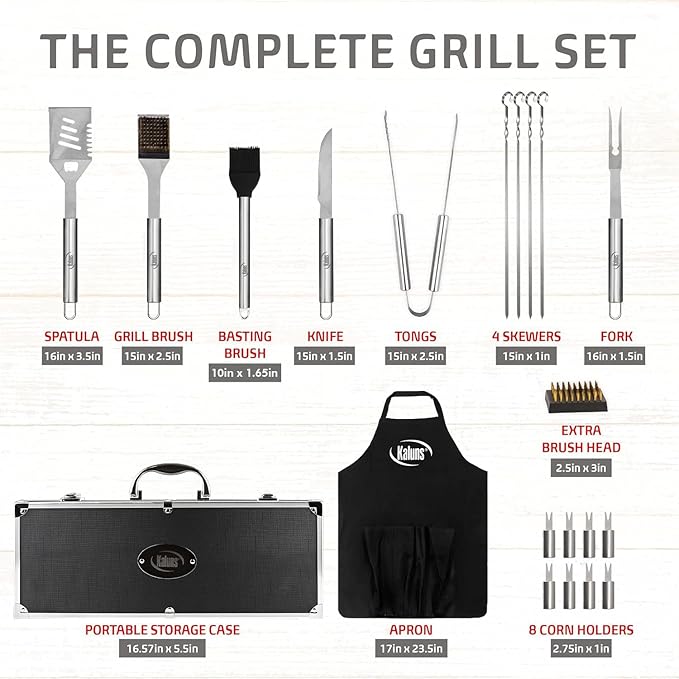 Kit Parrillero de Acero Inoxidable