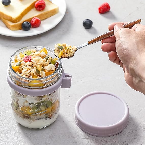 6 Recipientes para Avena de 16 oz