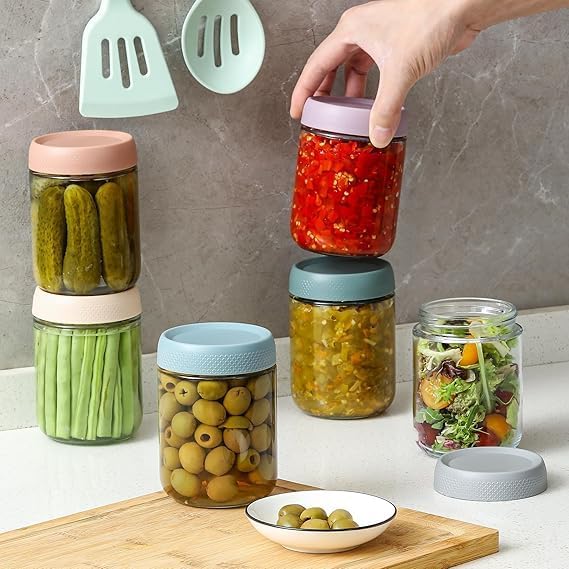 6 Recipientes de avena de 16 onzas