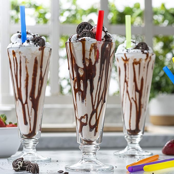 100 Popotes de Plástico Jumbo