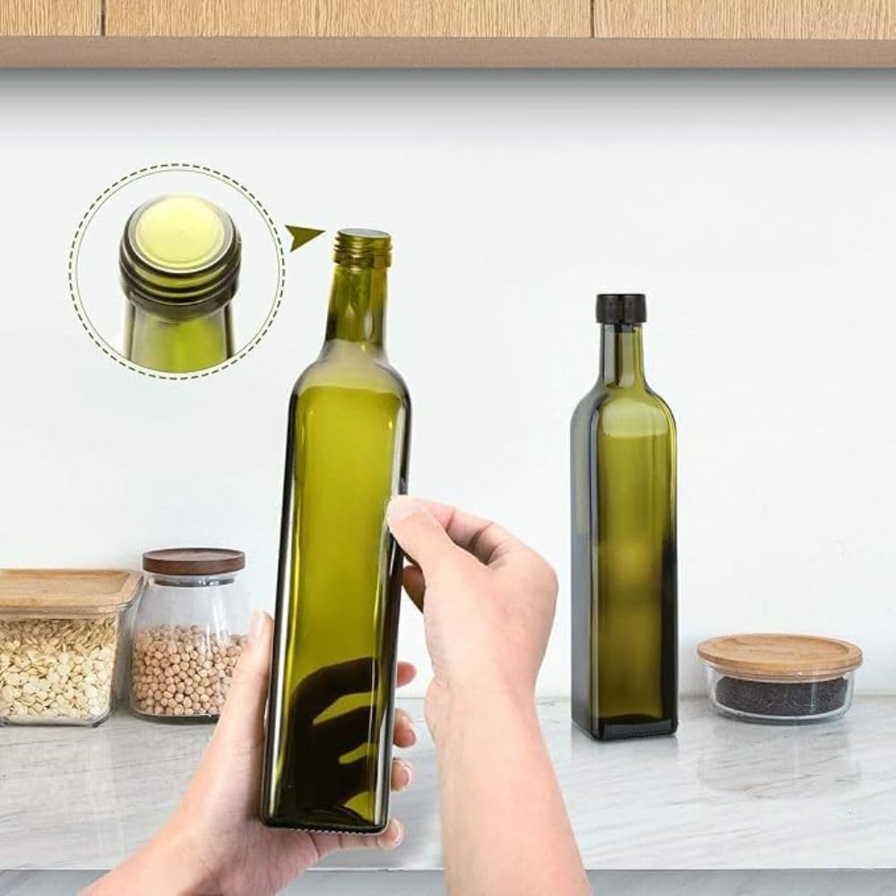 2 Botellas de Vidrio para Aceite