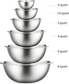 Tazones para Mezclar (6 piezas) (Plata)