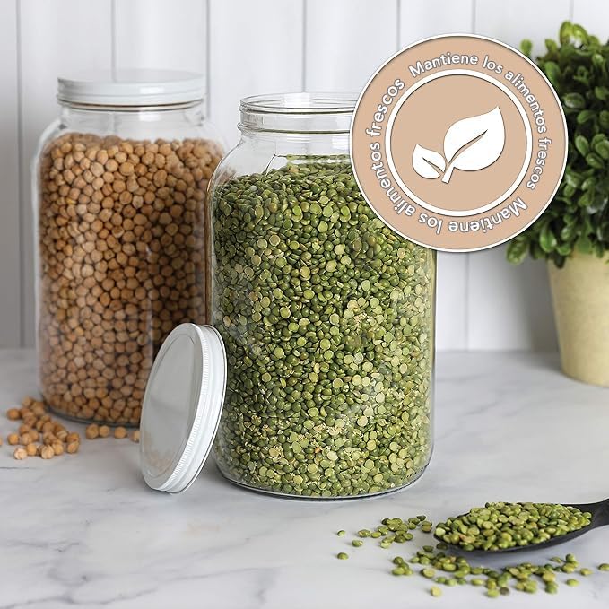 2 Tarros de Almacenamiento de 1 Galón