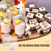 Set de 300 Tazas de Postre de Plástico 5 Onzas