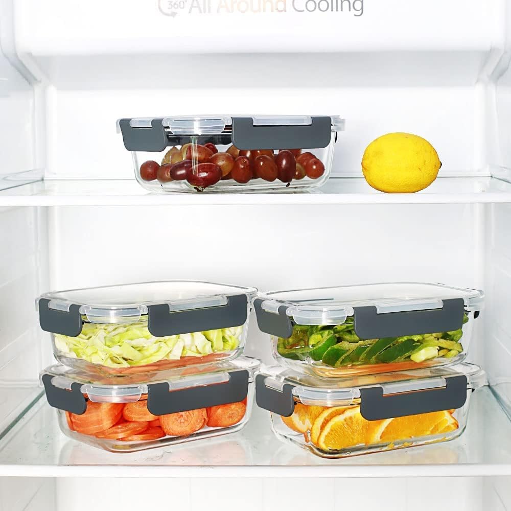 10 Recipientes de Vidrio para  Alimentos