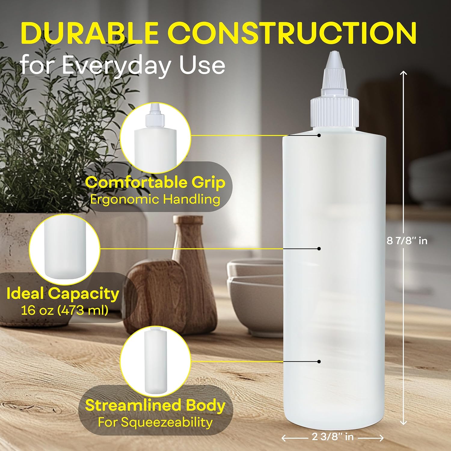 Botella Exprimible para Condimentos