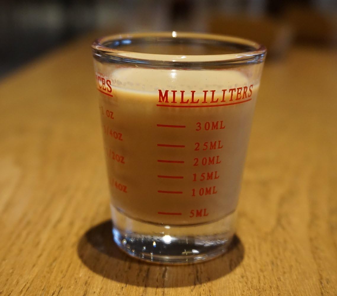 Vasos medidores de vidrio de 30 ml