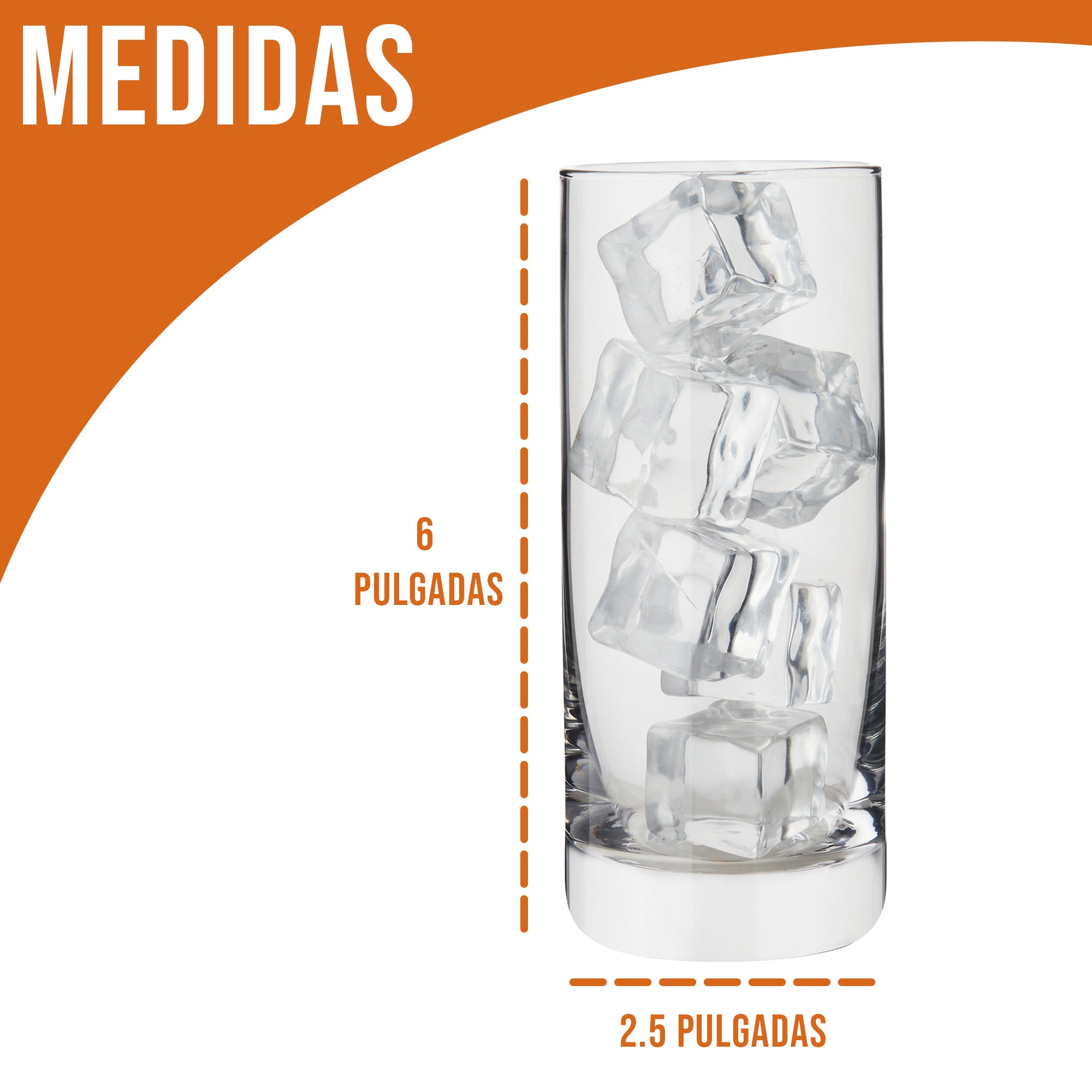 6 Vasos de cristal