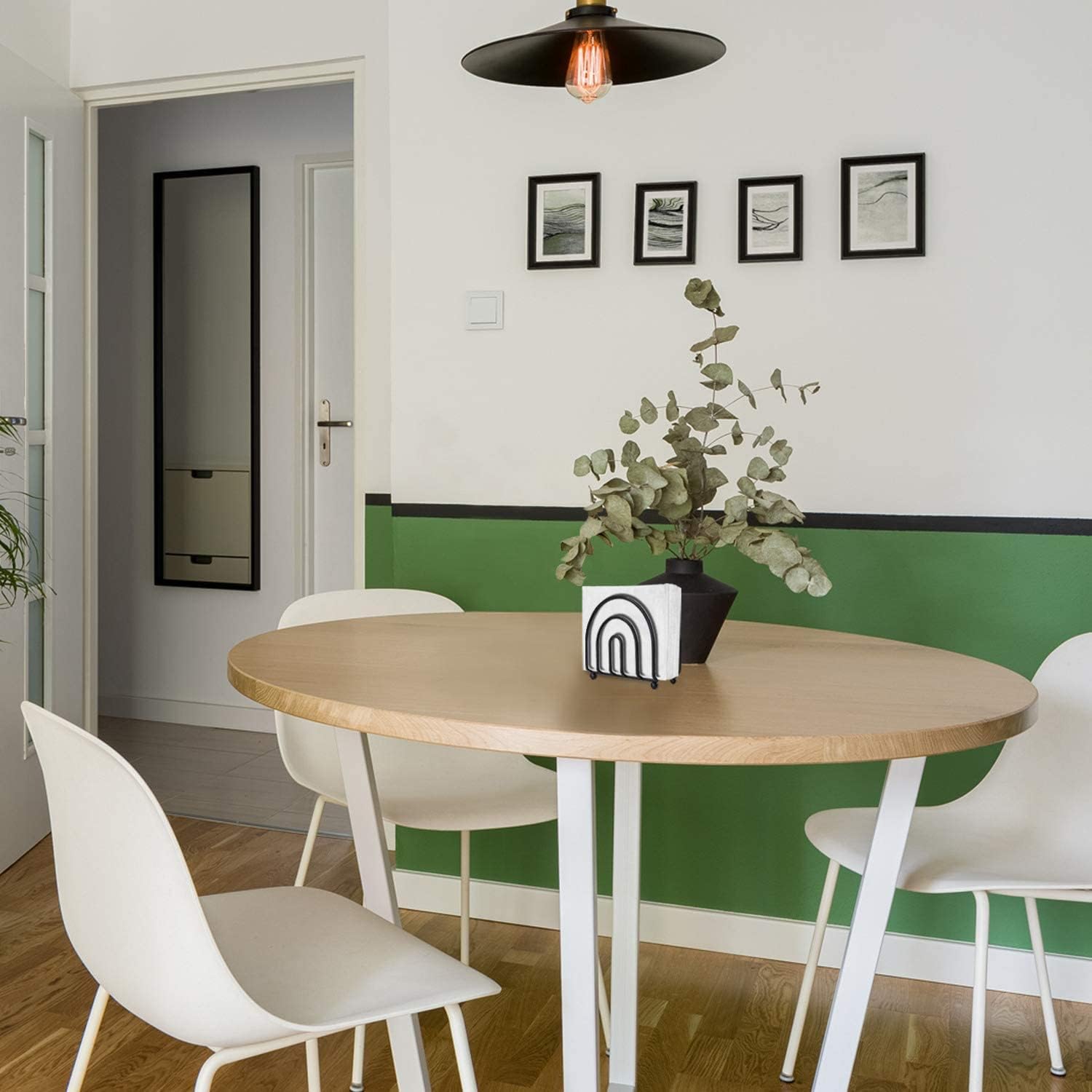 Servilletero para Mesa de Metal (Negro)